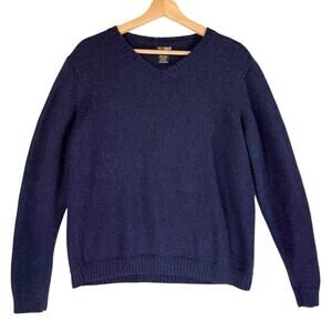 Novica ALPACA Blend Sweater Mens SIZE LARGE Blue Cozy Classic Crewneck Top Peru
